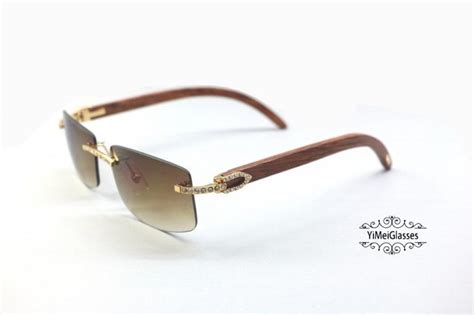 cartier sunglasses diamond|authentic cartier sunglasses.